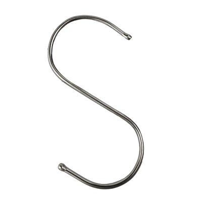 Ganchos en S de acero inoxidable de 12 × 6 cm – 25 piezas