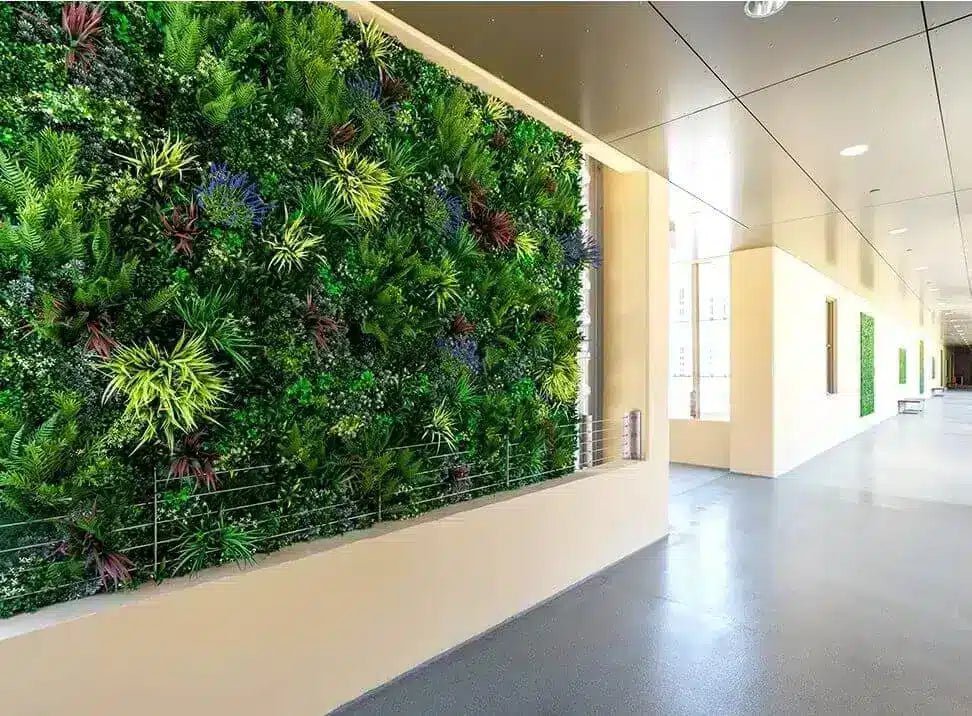 Country Fern Artificial Vertical Garden Green Wall Panel 40×40in 11 SQ FT – UV Resistant – Commercial Grade — view 40 of 48