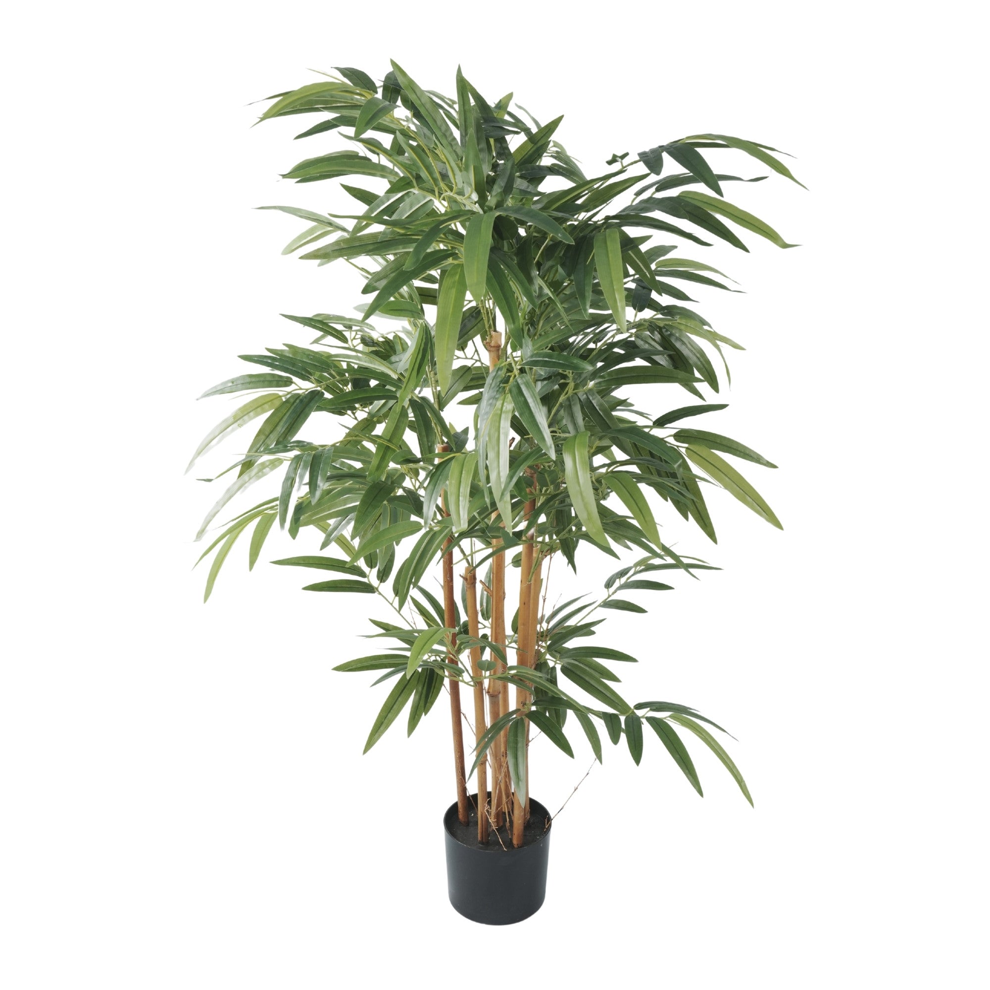 plastic bamboo plant Premium Artificial Bamboo 47.2" | Realistic Faux Bamboo with Natural Trunk | Indoor Outdoor Home Office Patio Decorative Greenery
