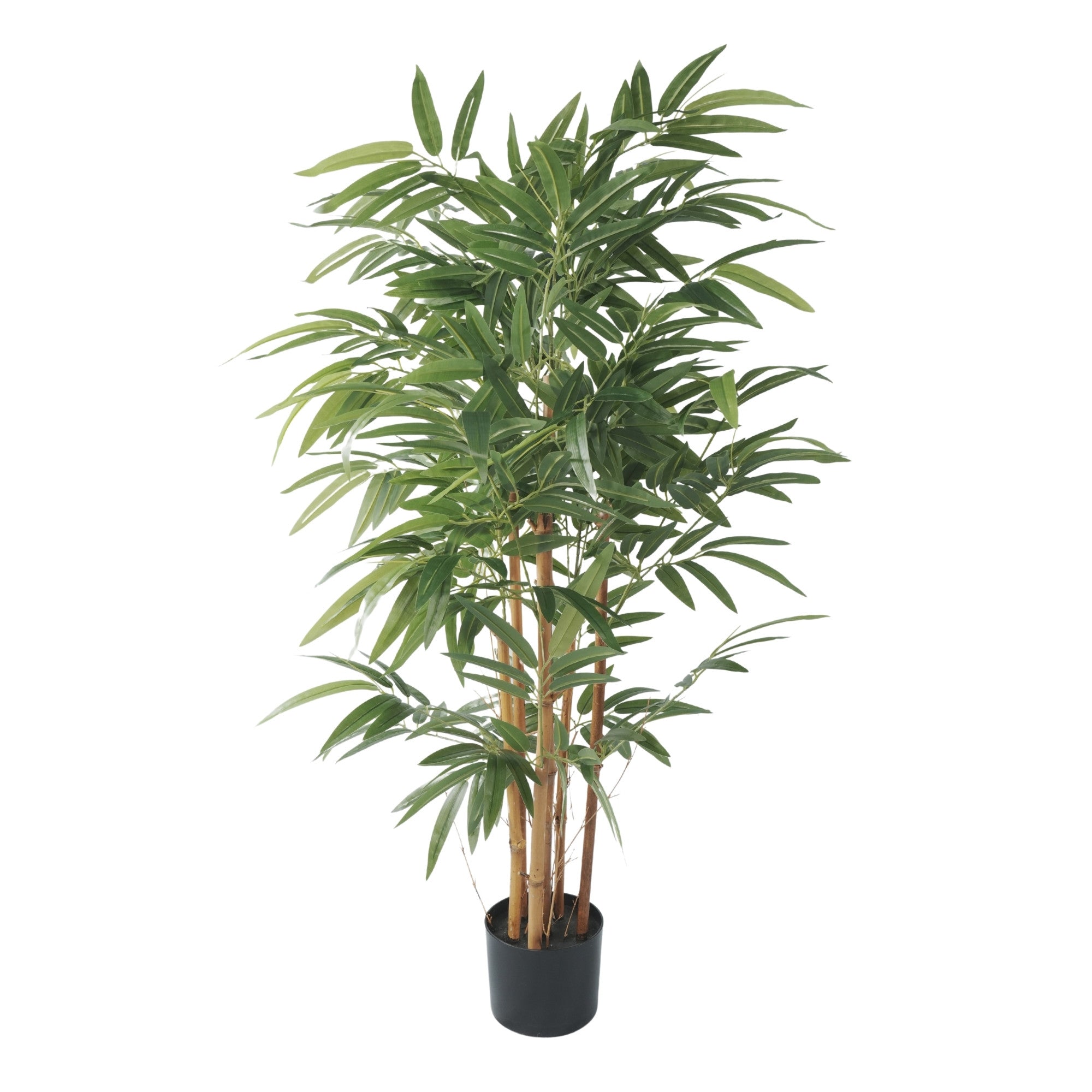 Premium Potted Artificial Bamboo with Natural Trunk 47.2in