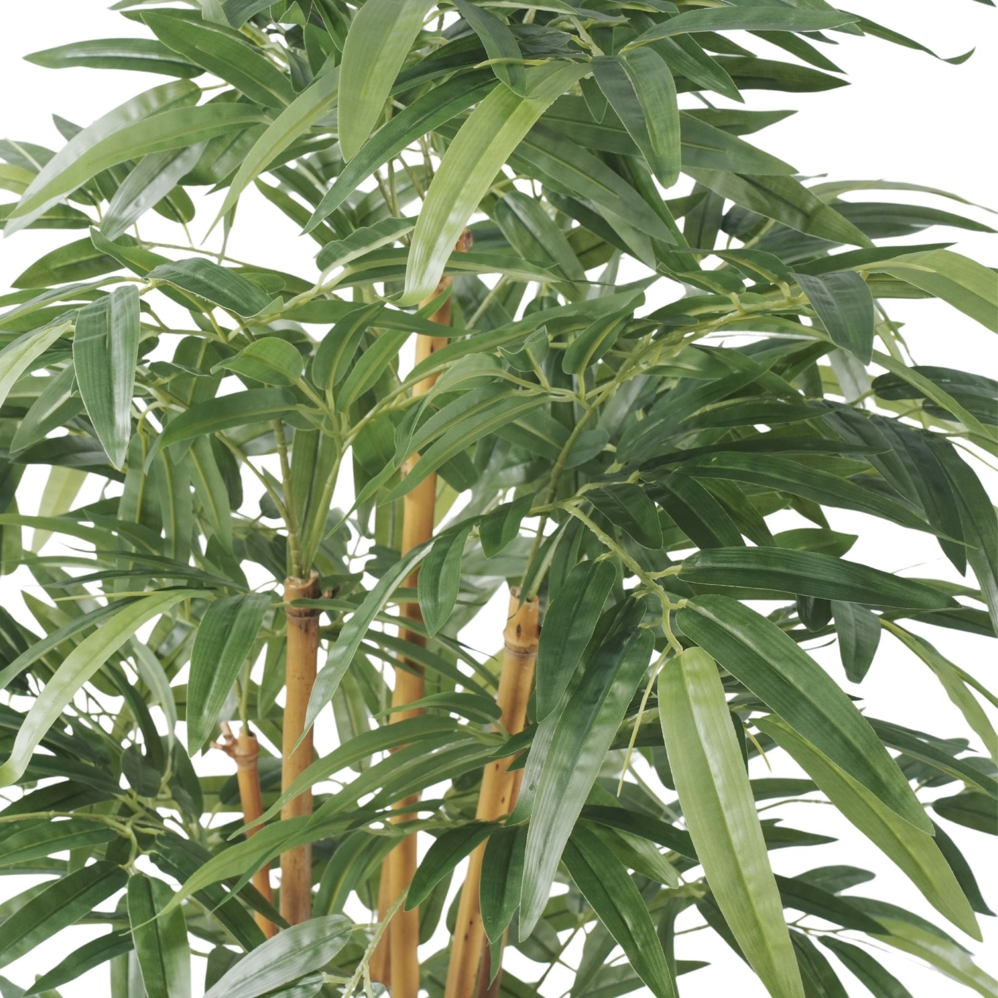 Premium Potted Artificial Bamboo withNatural Trunk 59.1in