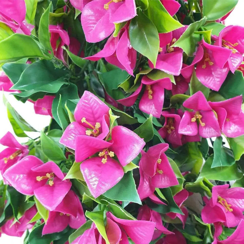 (5 Pieces) Vibrant Pink Hanging Artificial Bougainvillea Plant, UV Resistant 35