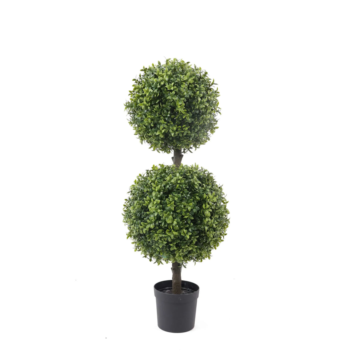 Double Ball Artificial Topiary Tree 33×14in – UV Resistant by Designer Plants USA