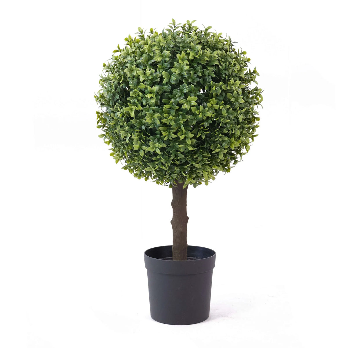 Single Ball Artificial Topiary Tree – 24.8 × 14.2in – UV Resistant by Designer Plants USA