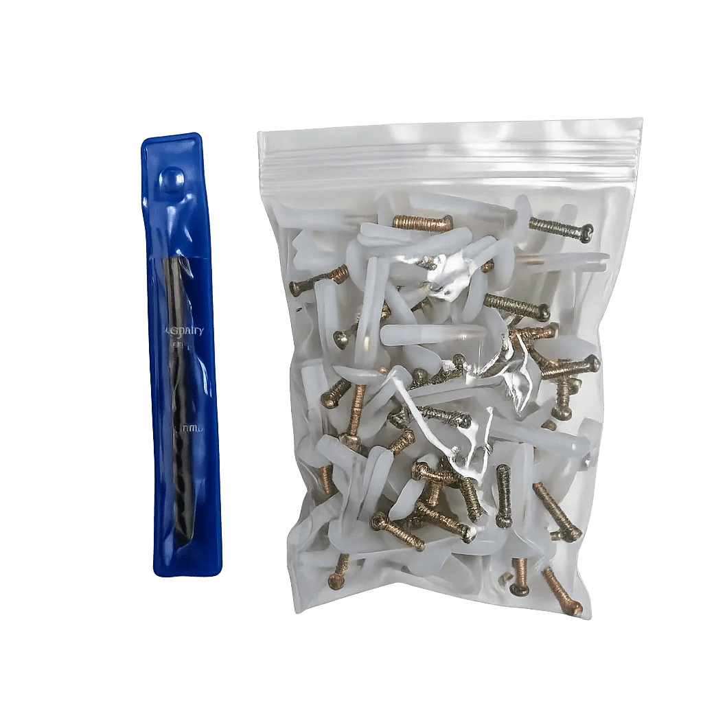 50 Piece Nylon Wall Plug & Masonry Drill Bit Installation Kit — Install Parts from Designer Plants USA