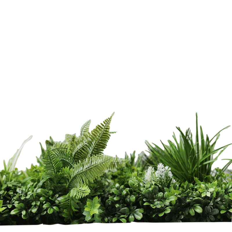 Premium Artificial Vertical Garden Panel Vista Green Side Profile View