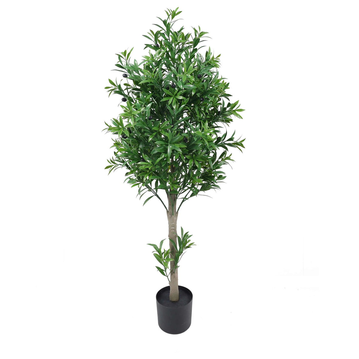 Olive Artificial Tree 47.2in – UV Resistant by Designer Plants USA