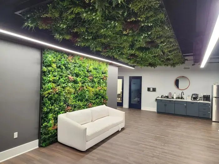 Amazon Jungle Artificial Vertical Garden Green Wall Panel 40×40in 11 SQ FT – UV Resistant – Commercial Grade by Designer…