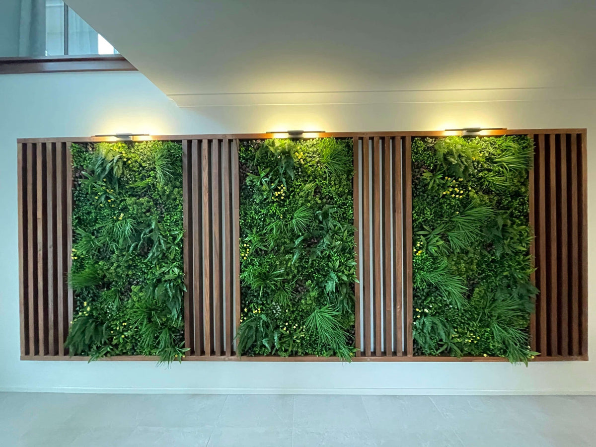 Country Fern Artificial Vertical Garden Green Wall Panel 40×40in 11 SQ FT – UV Resistant – Commercial Grade — Best Sellers…