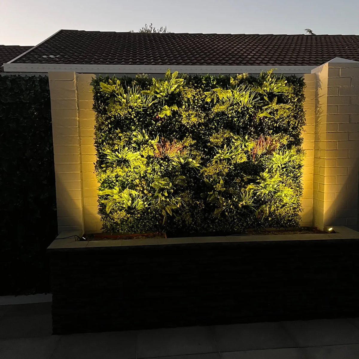 Living Walls: Lush Spring Artificial Vertical Garden Green Wall Panel 40×40in 11 SQ FT – UV Resistant – Commercial Grade by…