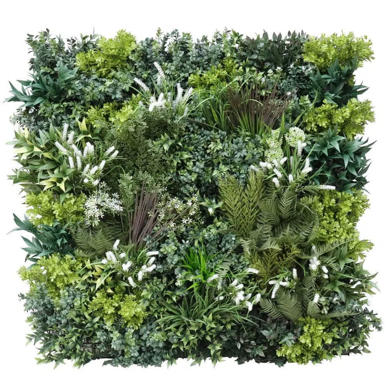 Luxury Garden of Eden 40" x 40" 11SQ FT Ultra Premium Metal Backed Commercial UV Green Wall NFPA Fire Resistant