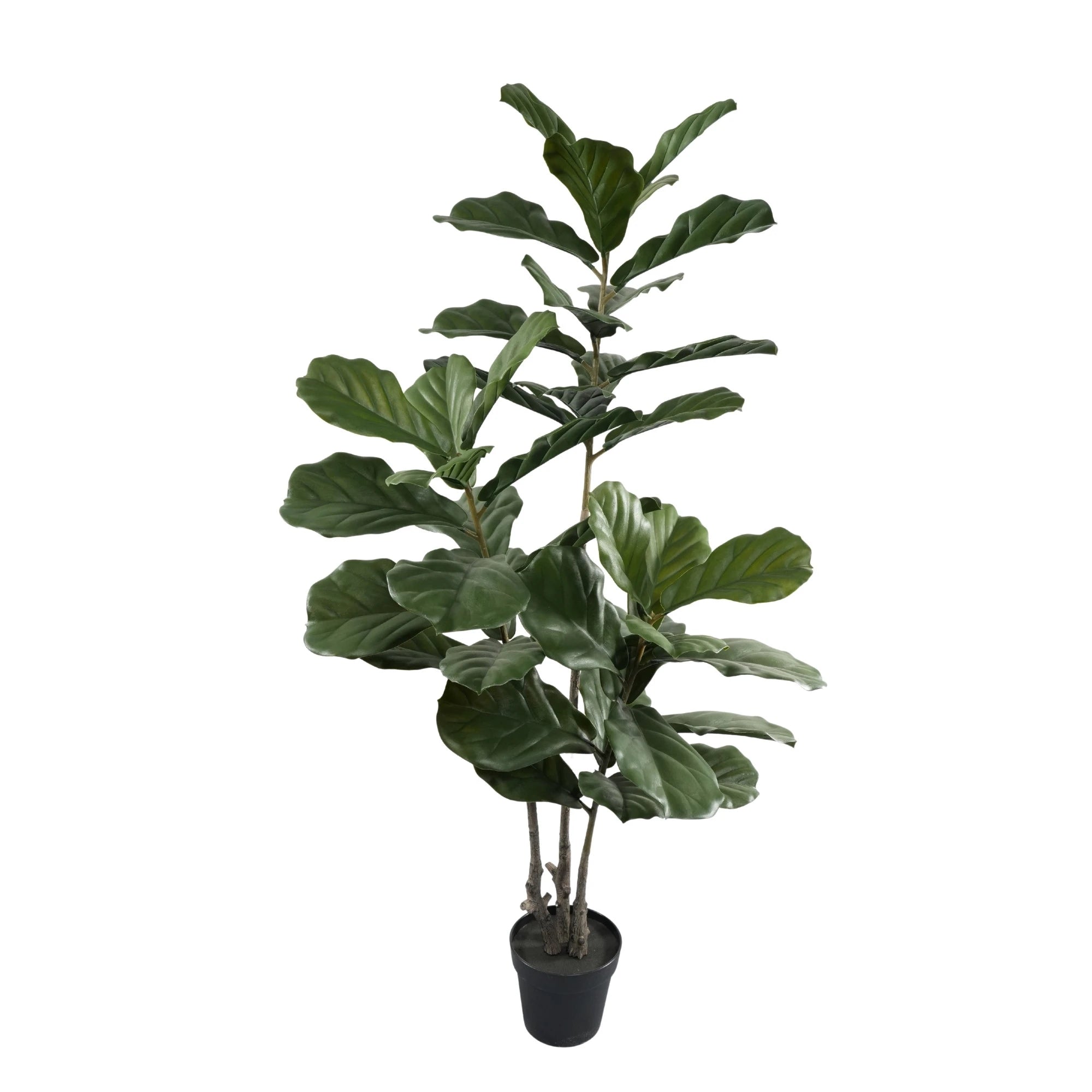 Premium Multi-stem Artificial Fiddle Leaf Tree 63.0in UV Resistant (Knock-down)