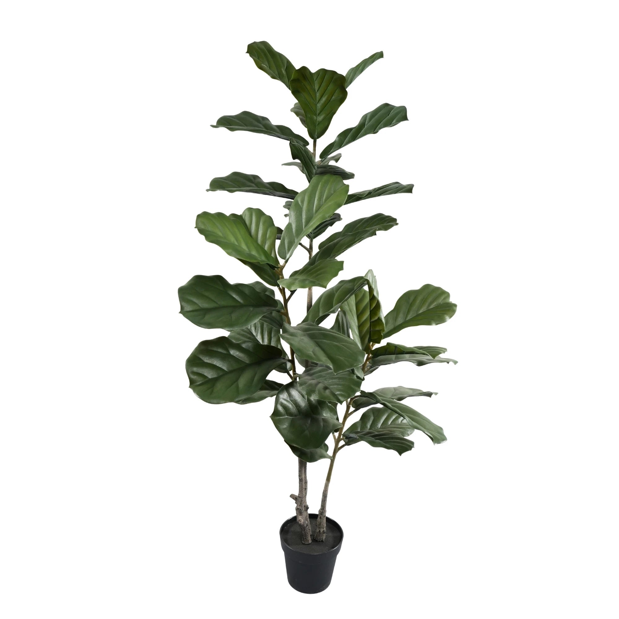 Premium Multi-stem Artificial Fiddle Leaf Tree 63.0in UV Resistant (Knock-down)