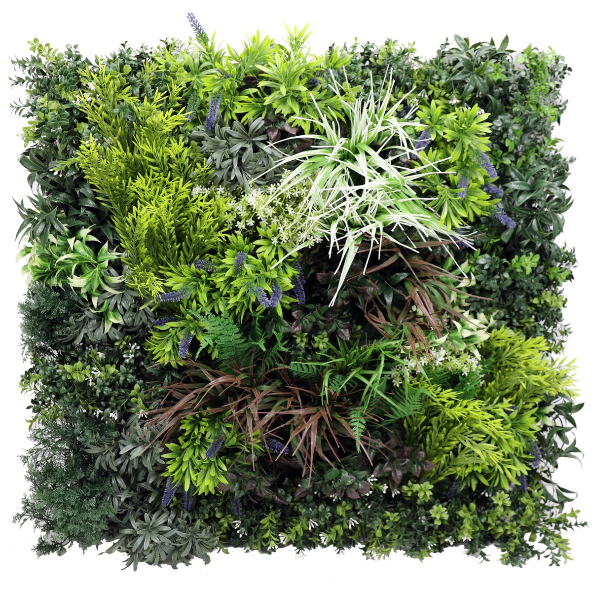 Tropical Forest Artificial Vertical Garden Green Wall Panel 35×35in – NFPA701 Fire Rated – UV Resistant – Commercial Grade…
