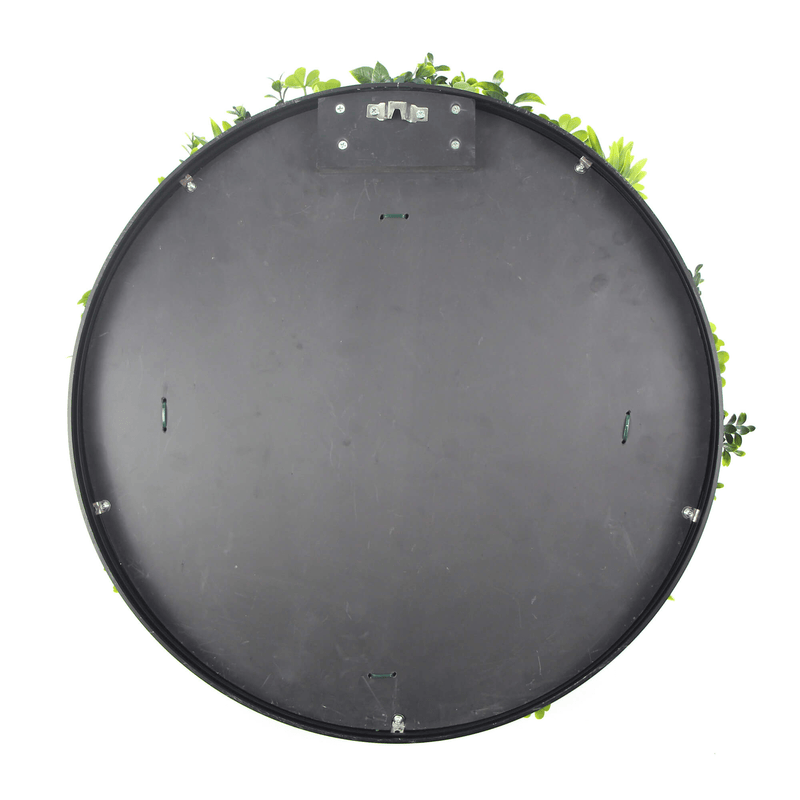 Artificial Green Wall Disc 20" Black Frame