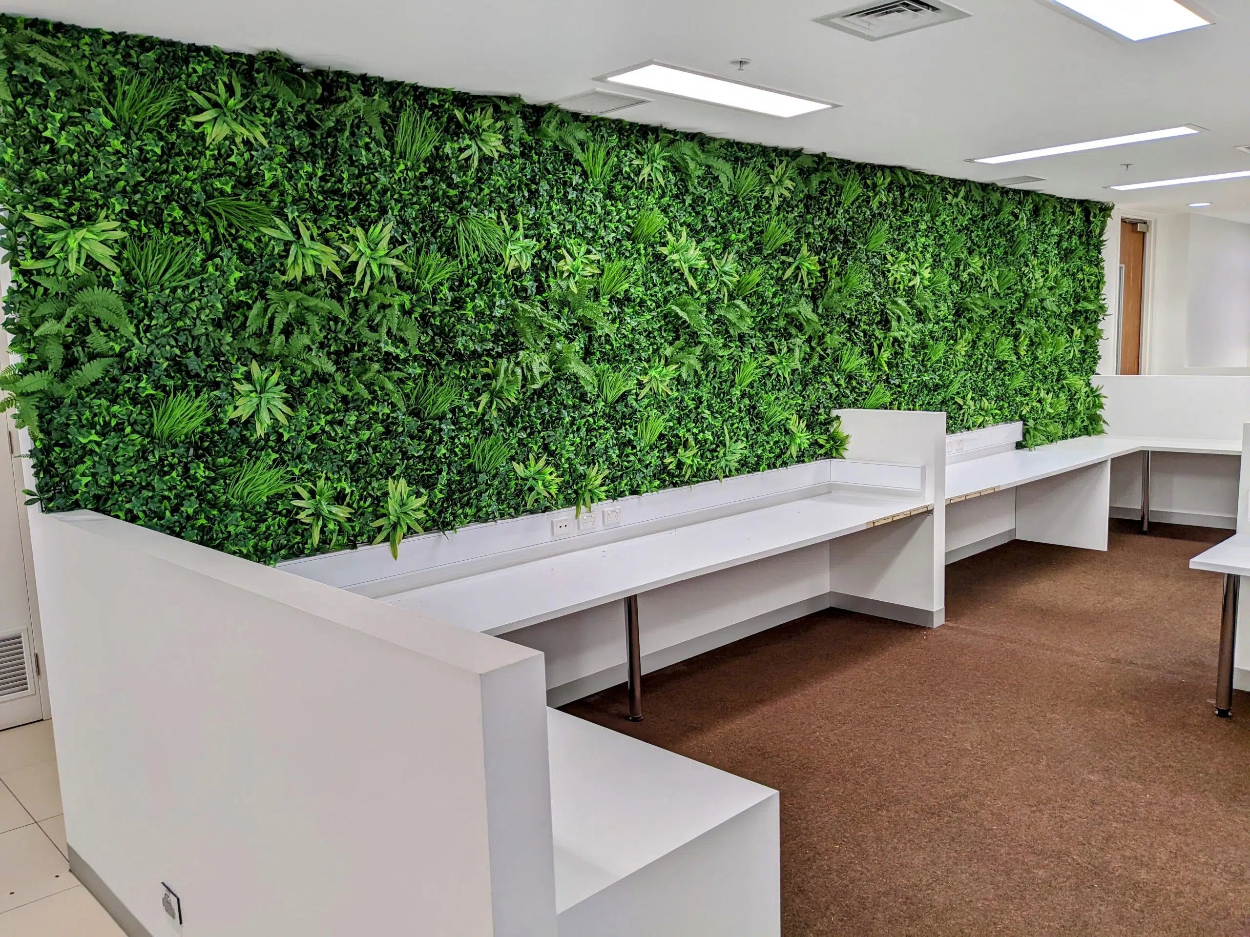 Artificial Green Wall in an Office