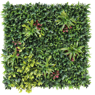 Panel de jardín vertical artificial Green Meadows de 101,6 x 101,6 cm (11 pies cuadrados), resistente a los rayos UV, calidad comercial