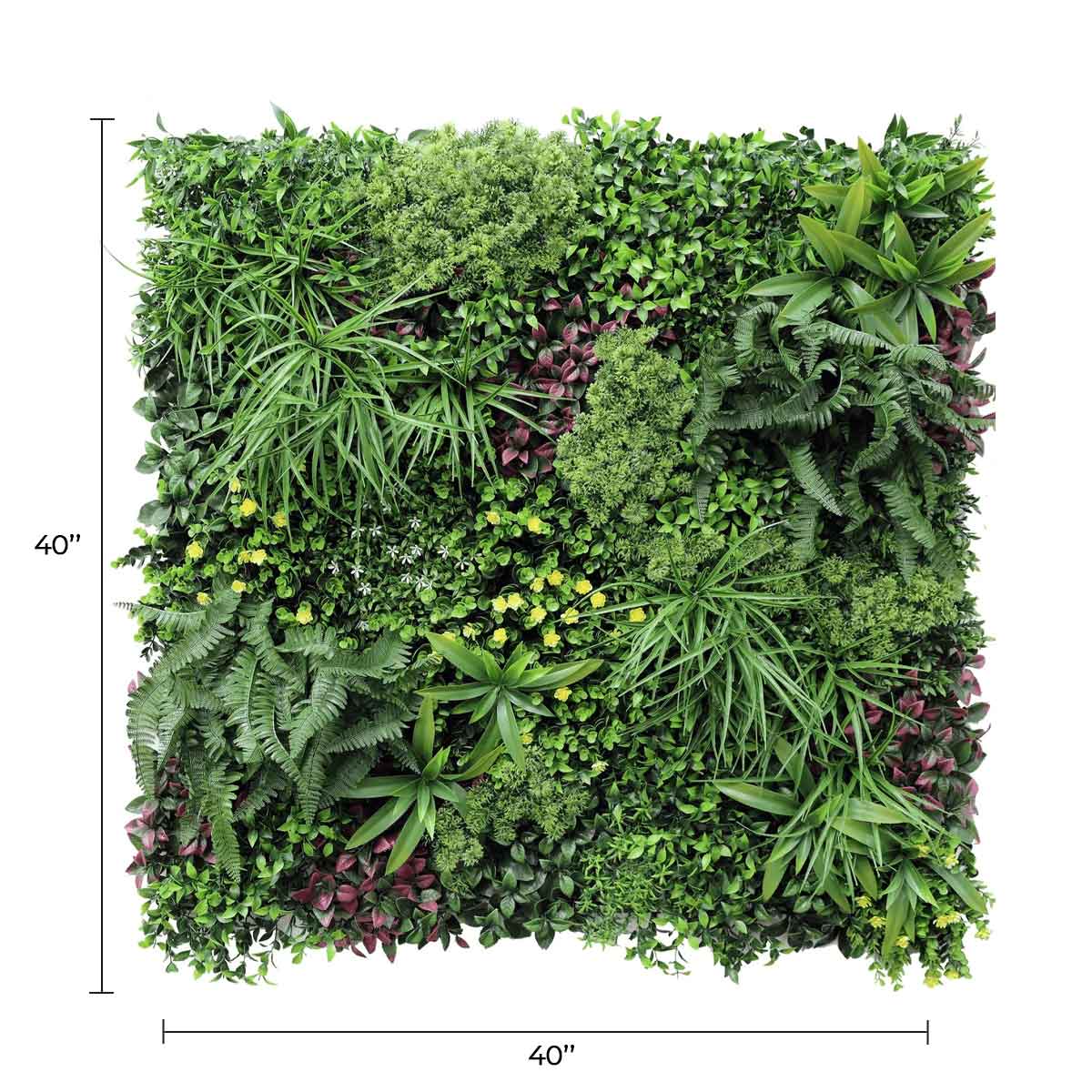 Country Fern Artificial Vertical Garden Green Wall Panel 40×40in 11 SQ FT – UV Resistant – Commercial Grade — Living Walls…