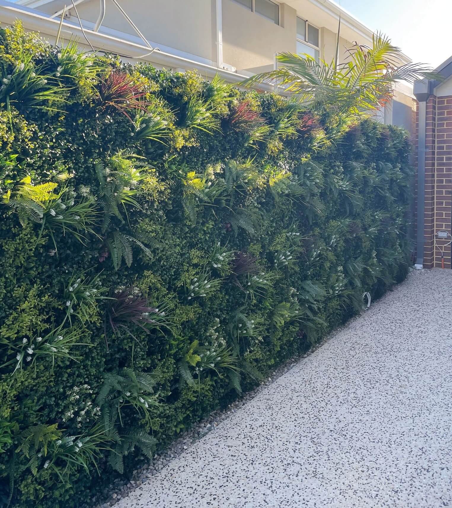Premium Artificial Vertical garden with ferns and grasses