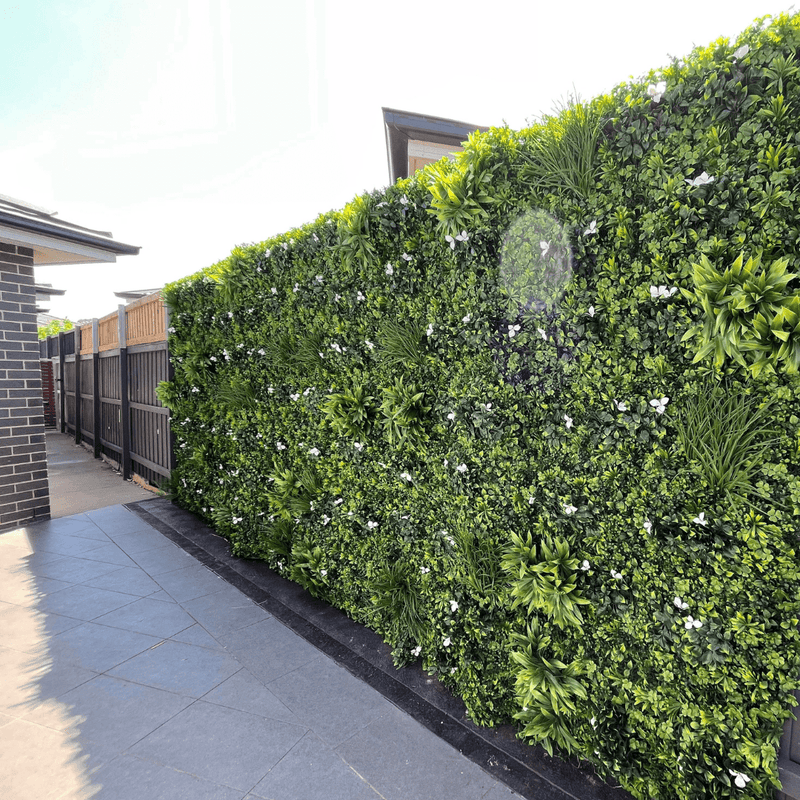 Side Fence with Vertical Wall Garden Panels