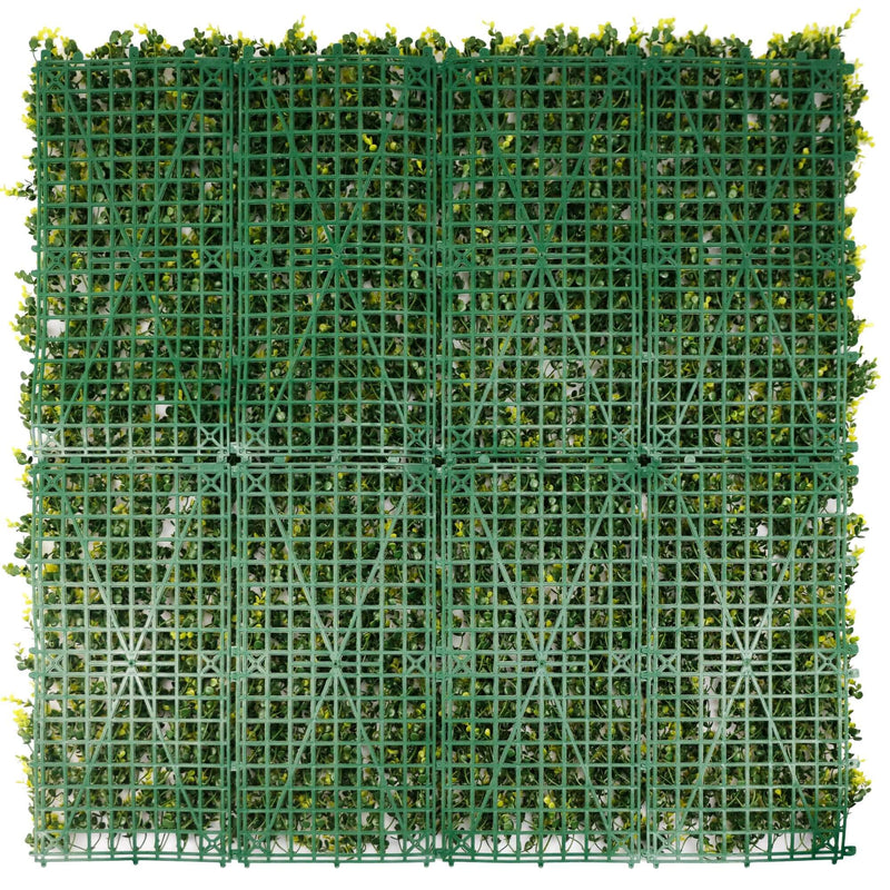 Artificial Plant Screen Backing Yellow Artificial boxwood panel