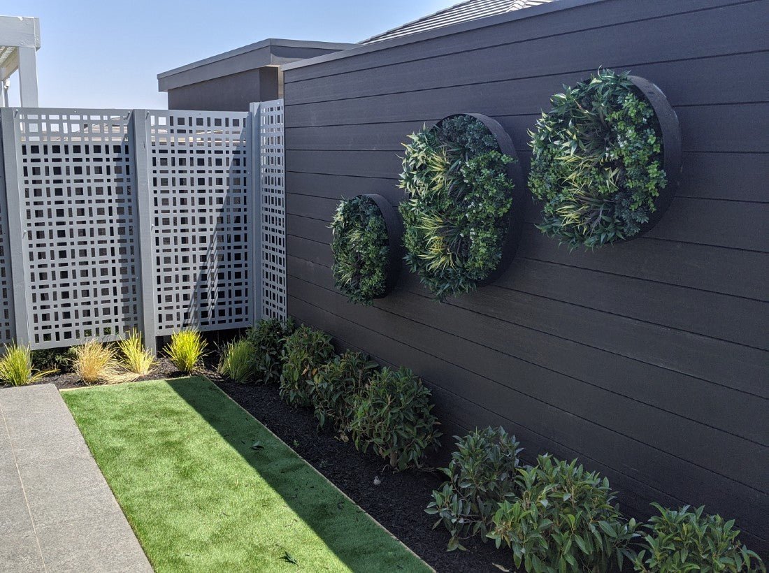 artificial outdoor faux topiaries and disc plants