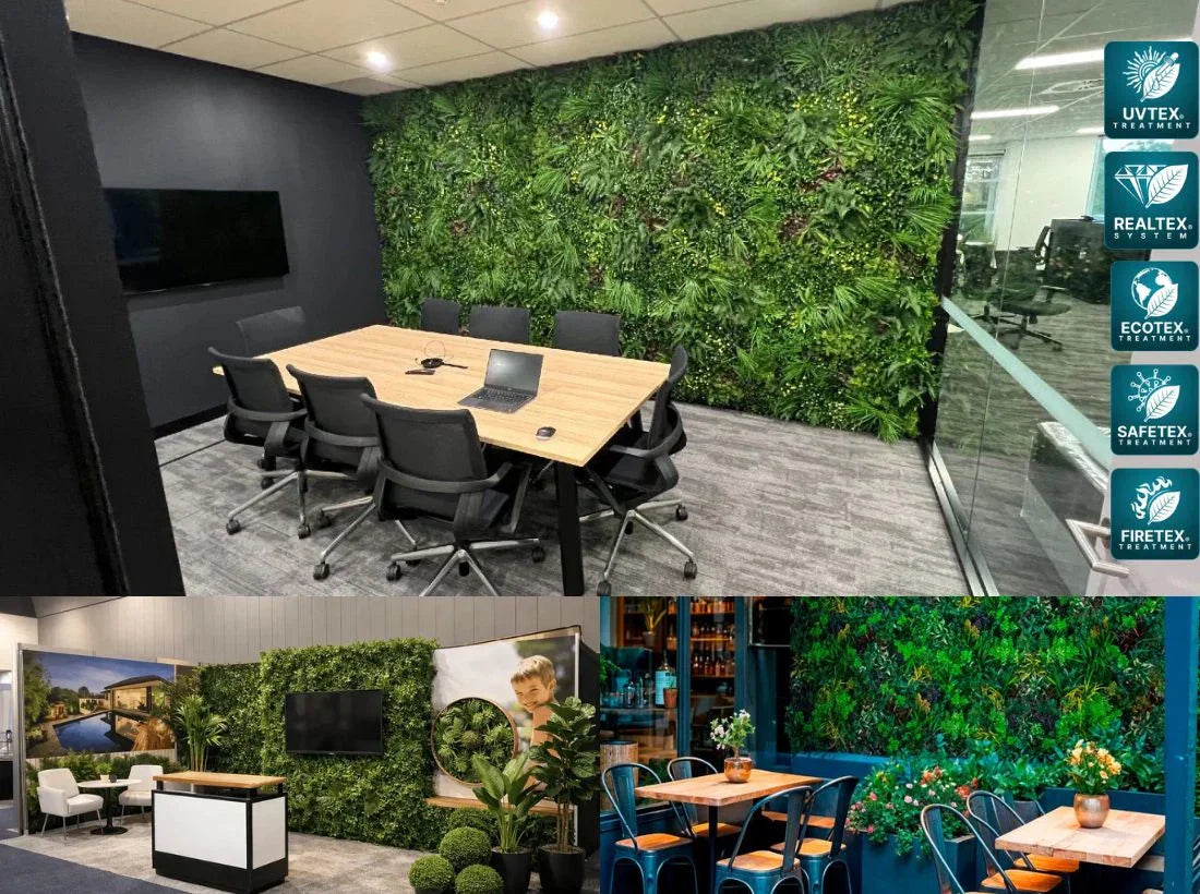 artificial plants in commercial spaces