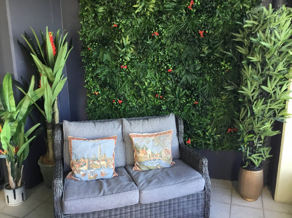 Adding Color to a Fake Vertical Garden - Best Ways to Do It