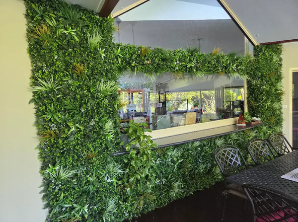 Turn Your Patio Into a Personal Resort with an Artificial Green Feature Wall