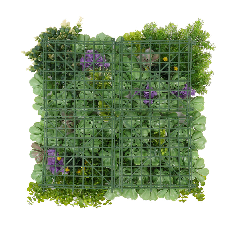 Artificial Dense Succulent Green Wall / Vertical Garden Panel 20" x 20" UV Resistant