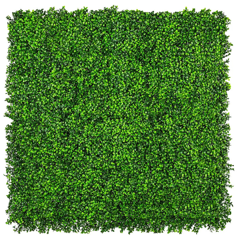 Pared de boj artificial brillante premium 40" x 40" 11SQ FT resistente a los rayos UV