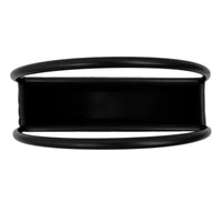 Floating Half Moon Metal Wall Planter – Onyx Black 35cm