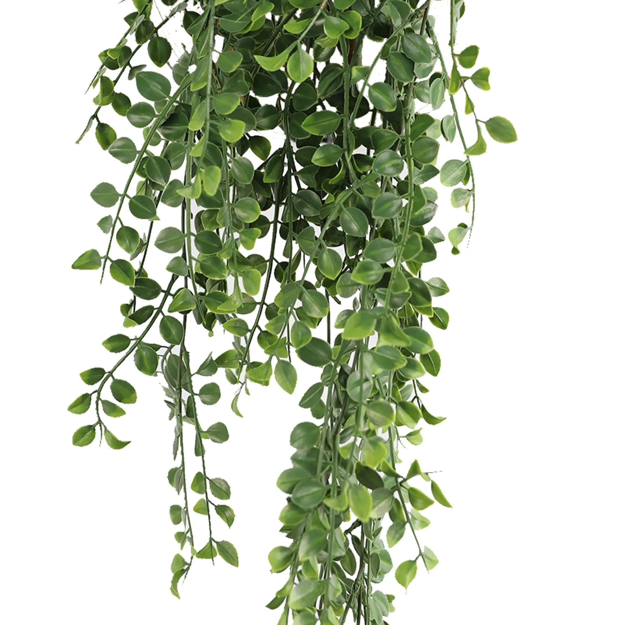 Set of 10 – Artificial Hanging Pearls Garland Bushes – Dark Green UV Resistant & Fire Rated | 7.8in x 31in (20cm x 79cm Each)