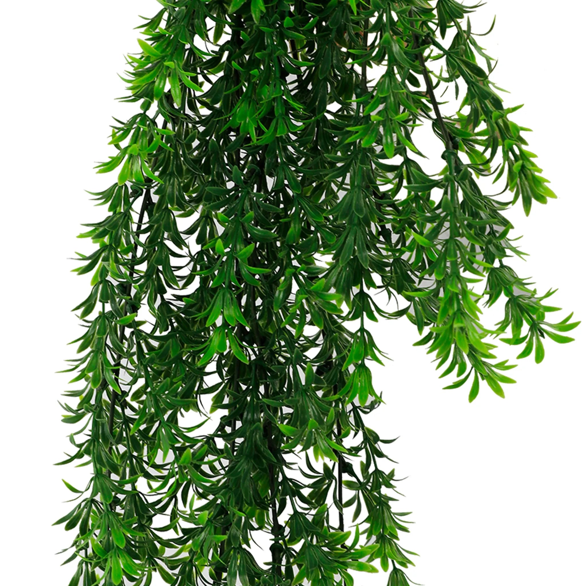Set of 10 – Artificial Hanging Willow Leaf Garland Bushes UV Resistant & Fire Rated | 7.1in x 30in (18cm x 76cm Each)