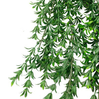 Willow Leaf Garland Artificial Hanging Bush 7.1×30in – NFPA701 Fire Rated – UV Resistant