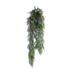 Purple and Green Willow Leaf Garland Artificial Hanging Bush 7.8×30in – NFPA701 Fire Rated – UV Resistant