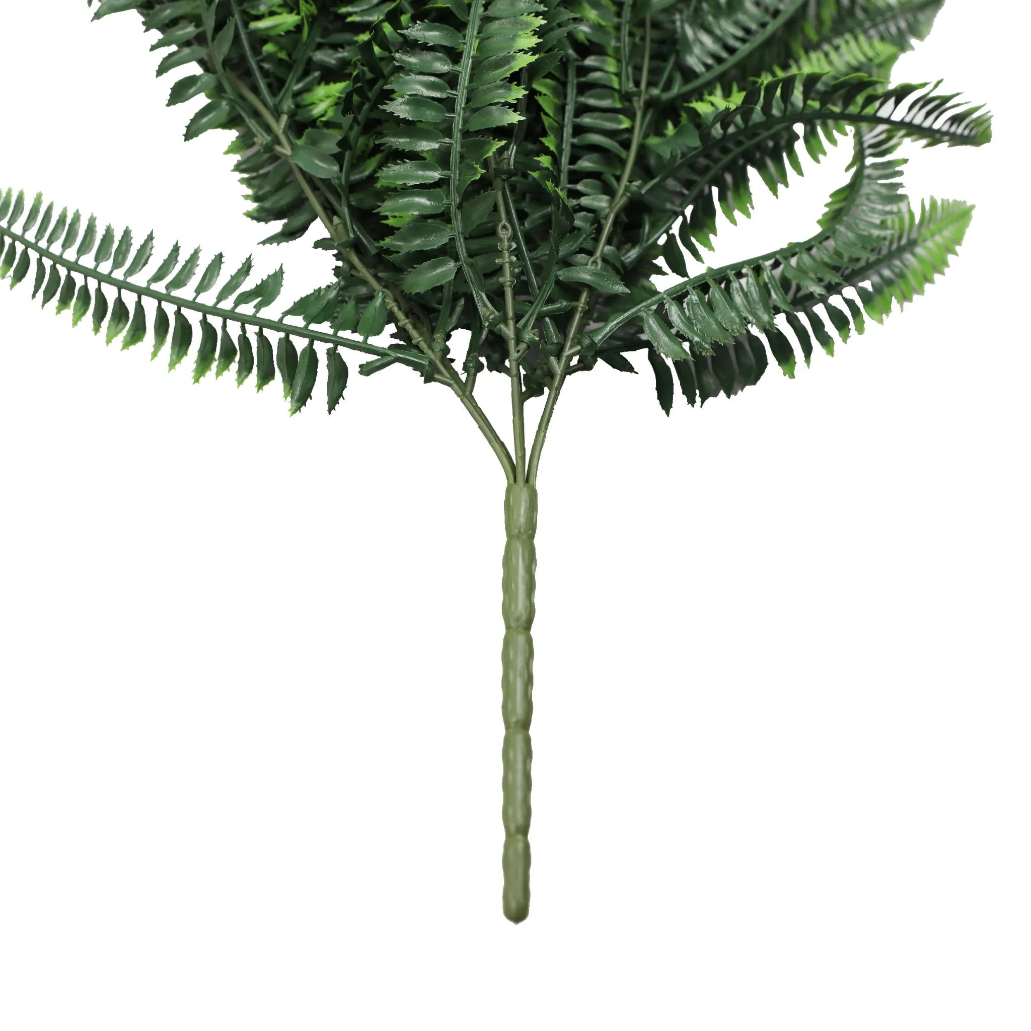 Set of 10 – Artificial Hanging Dense Boston Fern Garland Bushes UV Resistant & Fire Rated | 10.6in x 33in (27cm x 84cm Each)