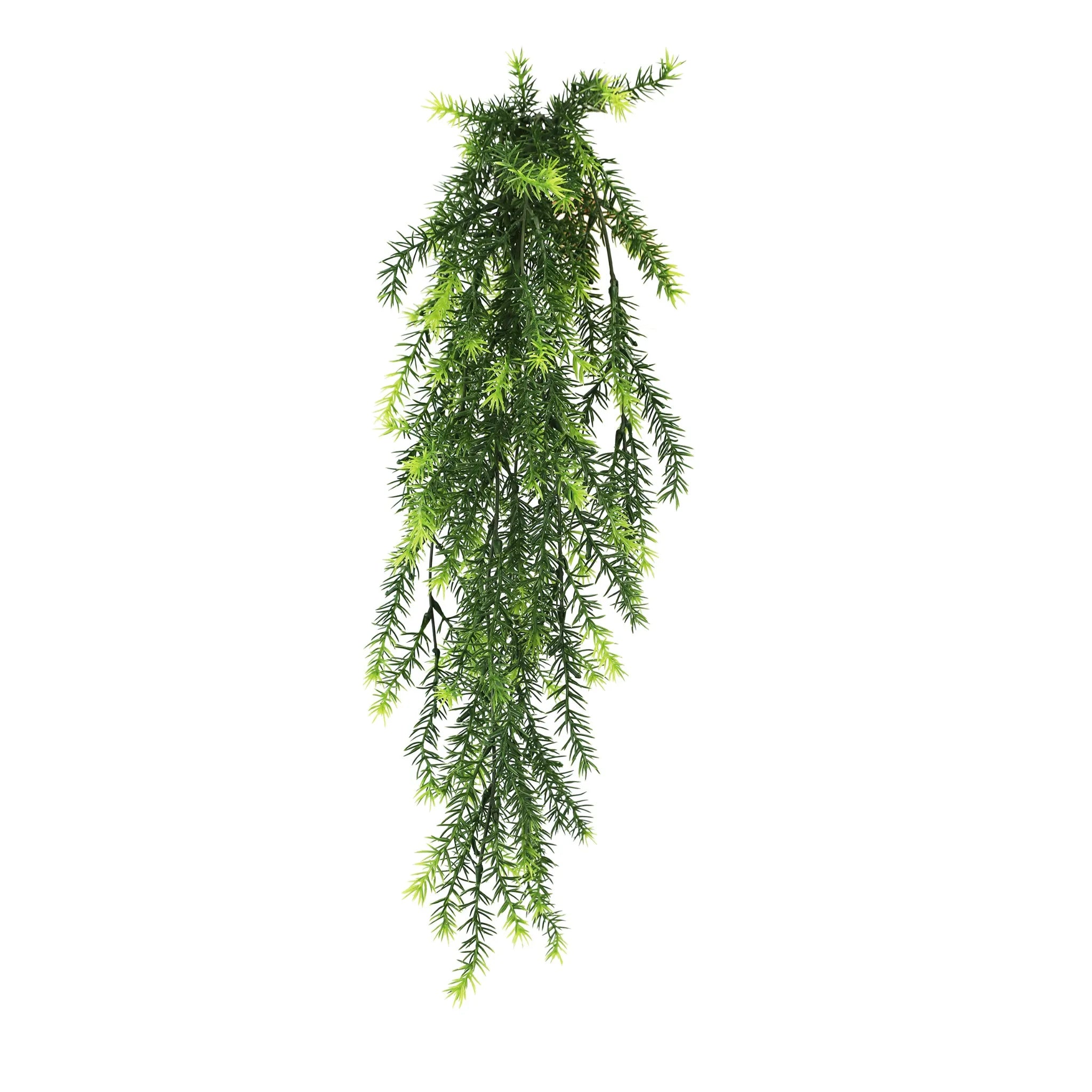 Set of 10 – Artificial Hanging Cedar Vine Garland Bushes UV Resistant & Fire Rated | 7.8in x 30in (20cm x 76cm Each)