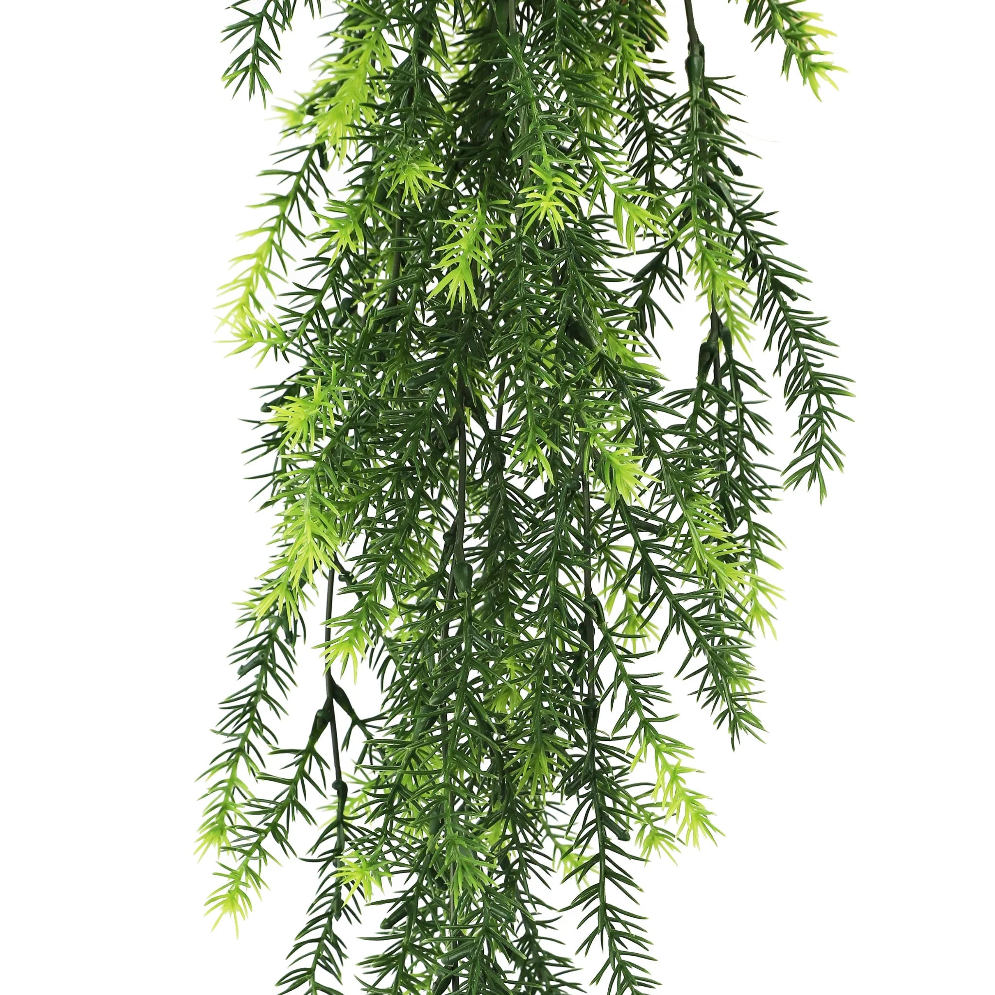 Set of 10 – Artificial Hanging Cedar Vine Garland Bushes UV Resistant & Fire Rated | 7.8in x 30in (20cm x 76cm Each)