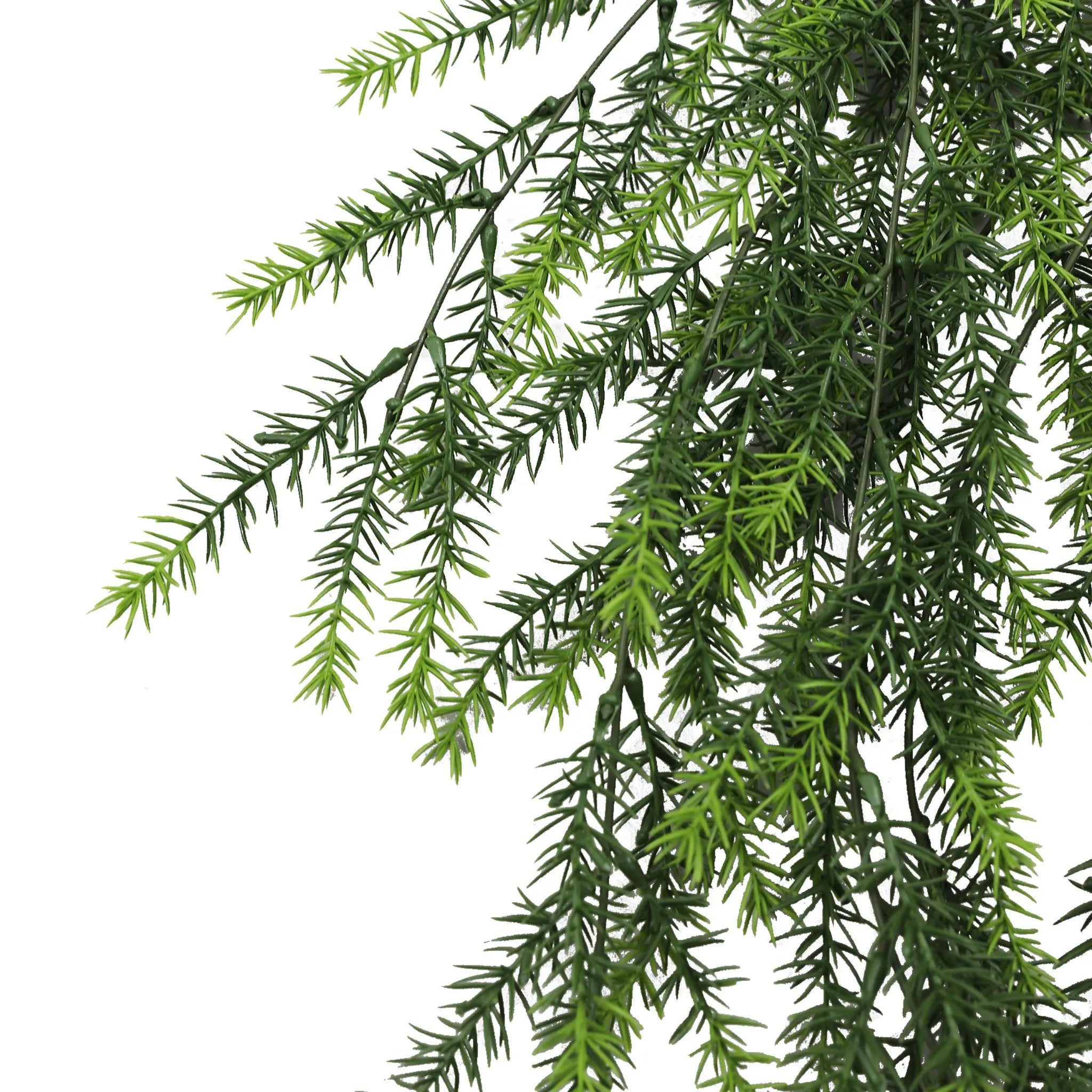 Set of 10 – Artificial Hanging Cedar Vine Garland Bushes UV Resistant & Fire Rated | 7.8in x 30in (20cm x 76cm Each)