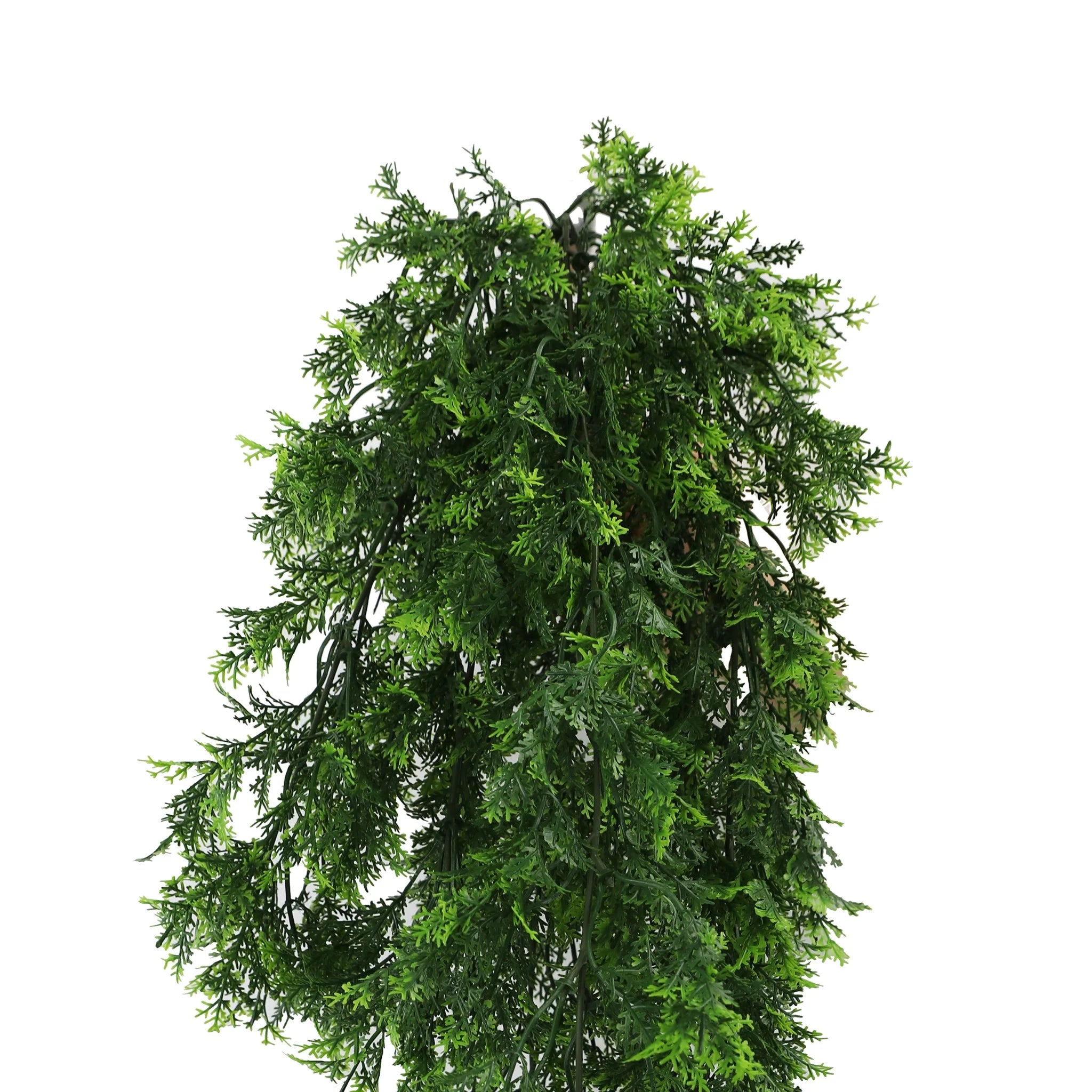 Set of 10 Artificial Mossy Hanging Cedar Vine Garland – UV Resistant & Fire Rated (8.6in x 30in | 22cm x 76cm)