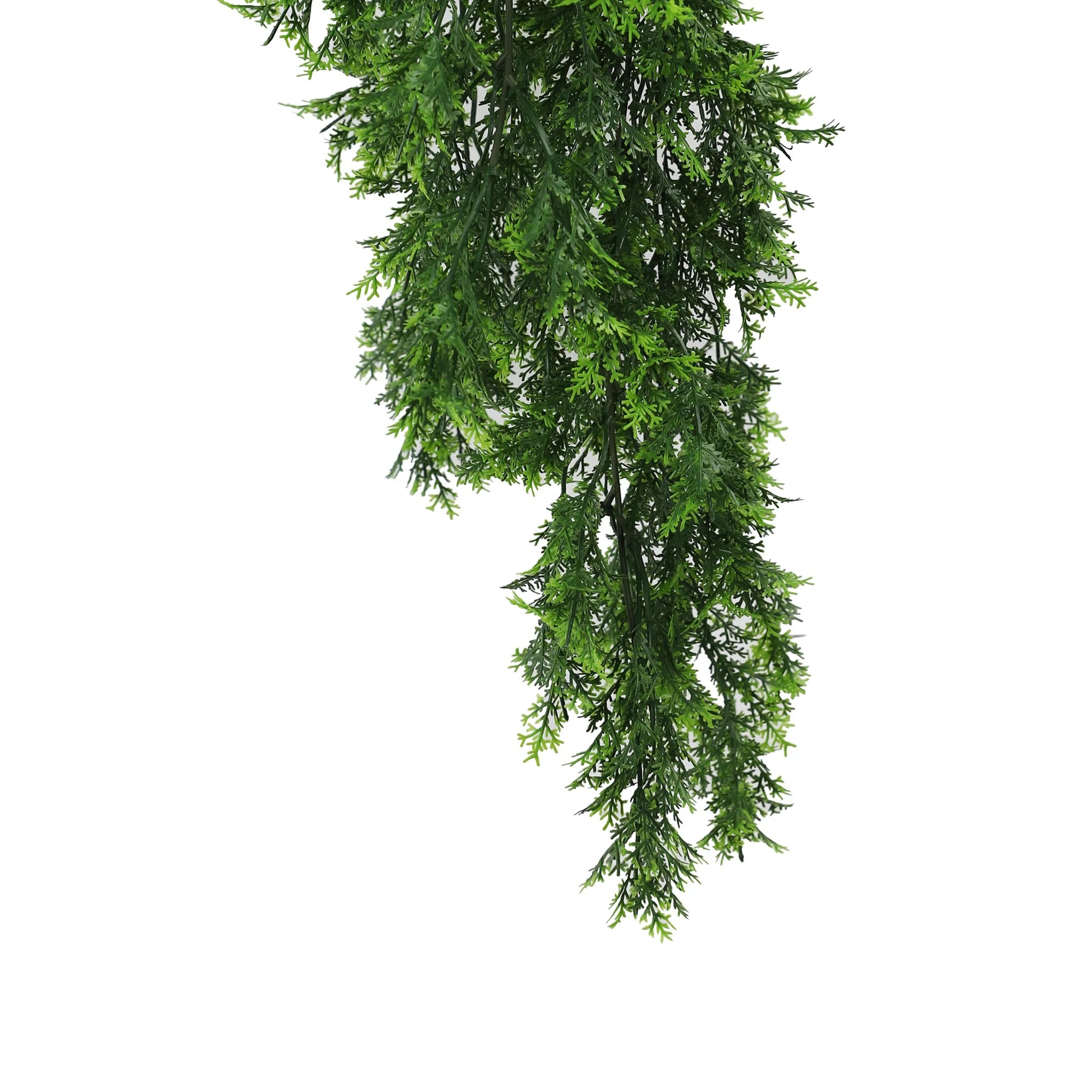Set of 10 Artificial Mossy Hanging Cedar Vine Garland – UV Resistant & Fire Rated (8.6in x 30in | 22cm x 76cm)