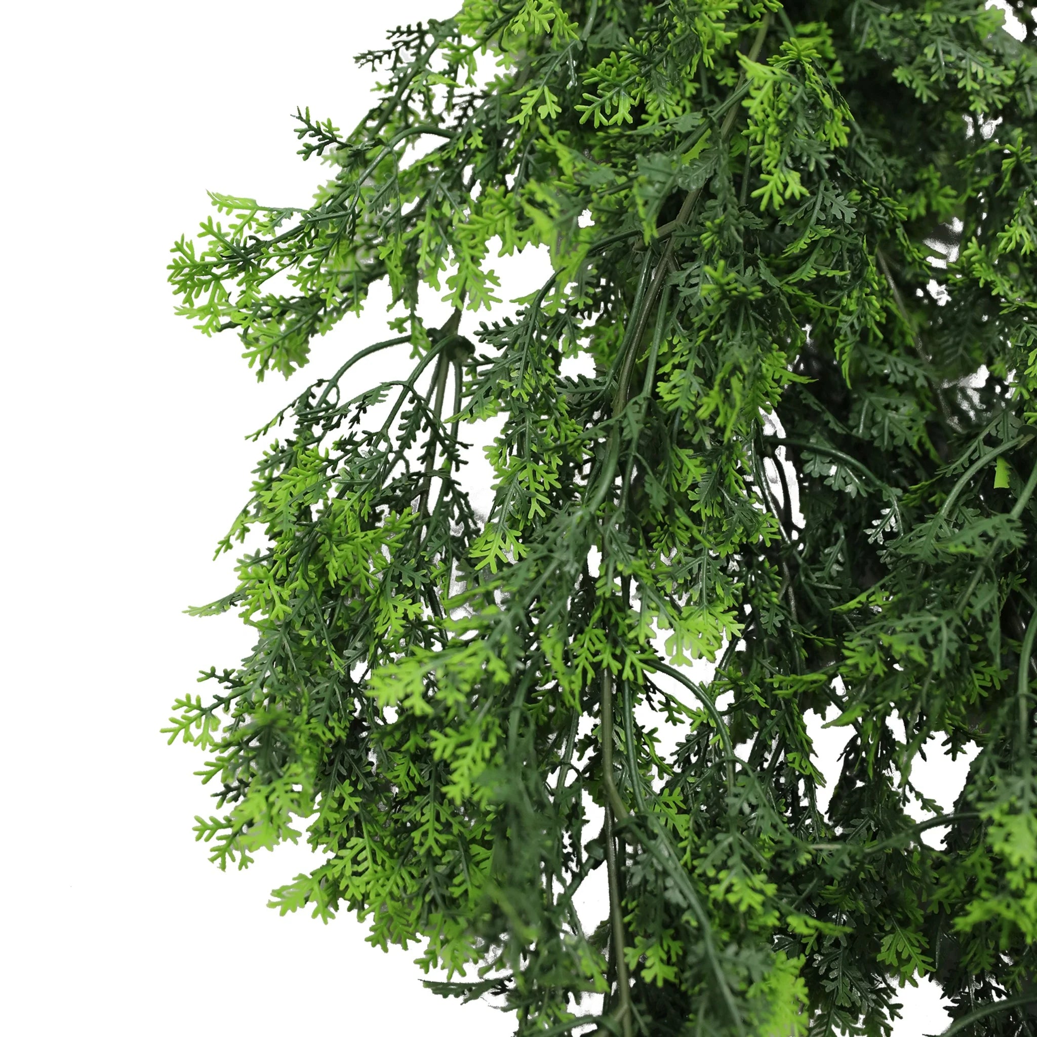 Set of 10 Artificial Mossy Hanging Cedar Vine Garland – UV Resistant & Fire Rated (8.6in x 30in | 22cm x 76cm)