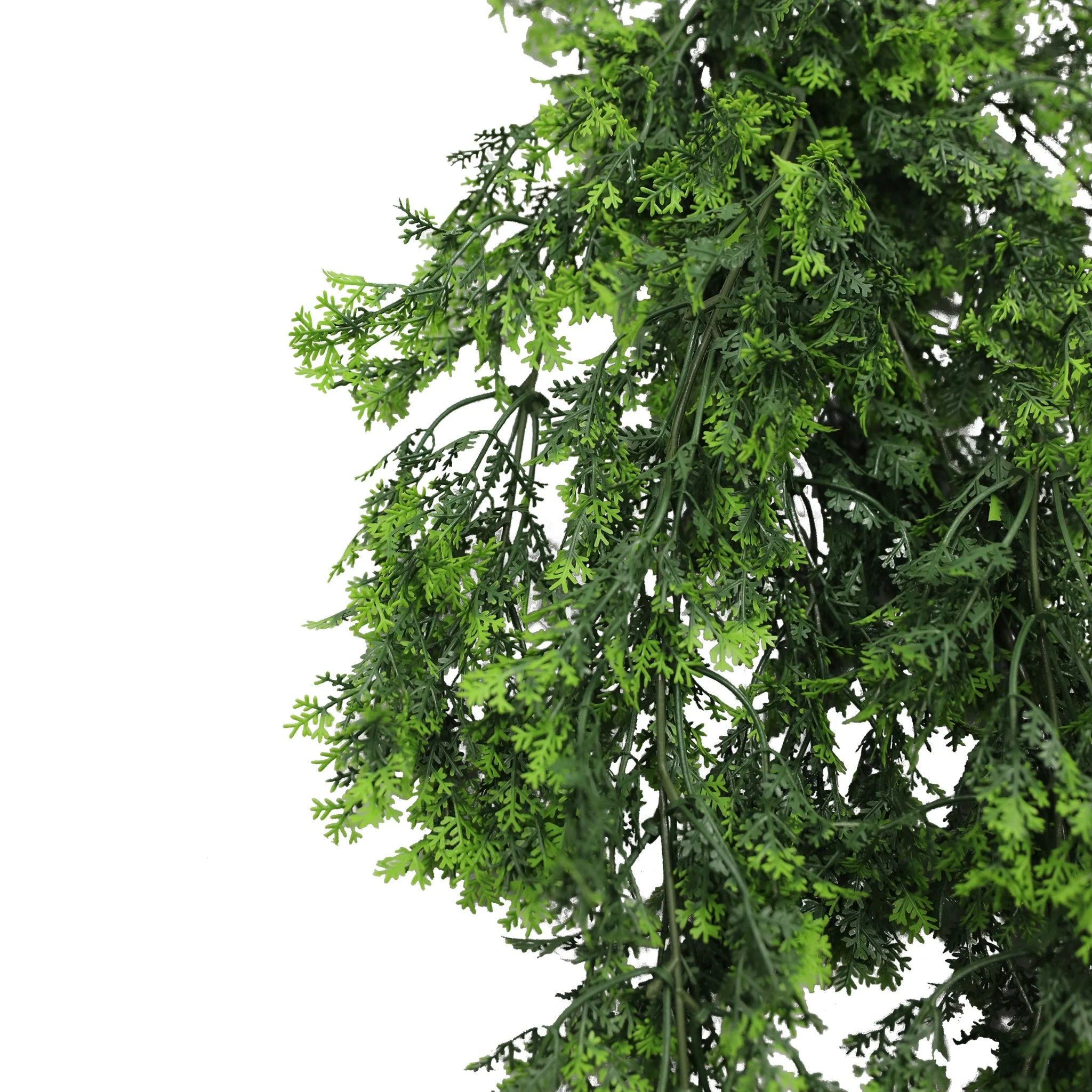 Set of 10 Artificial Mossy Hanging Cedar Vine Garland – UV Resistant & Fire Rated (8.6in x 30in | 22cm x 76cm)