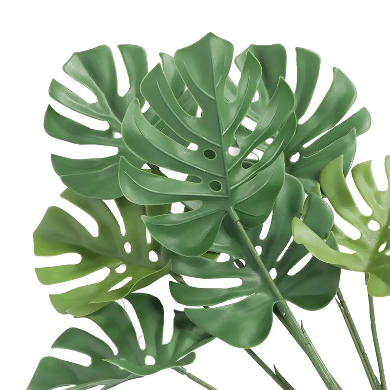 Lush artificial split leaf philodendron, a greenery accent that's outdoor-proof.