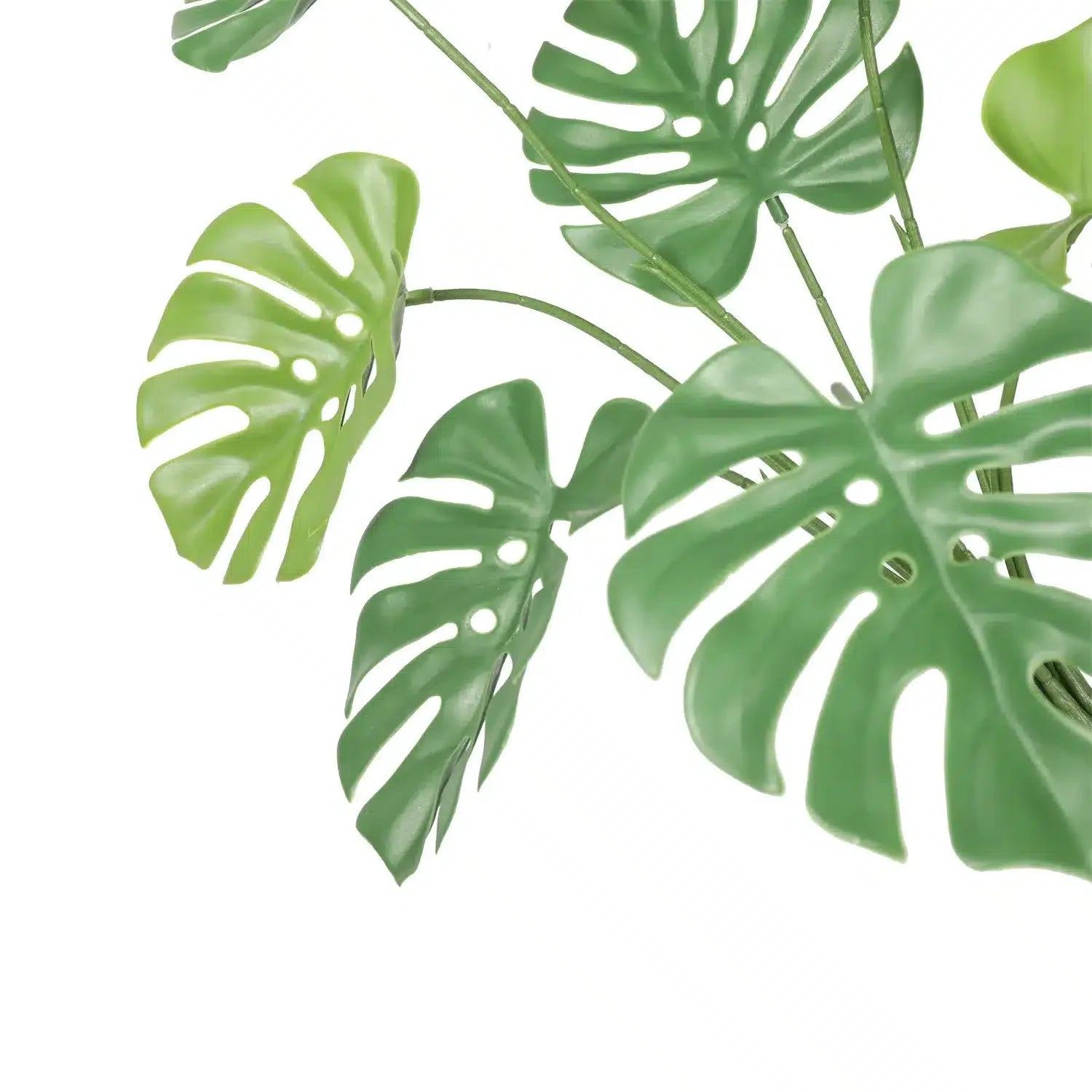 Monstera Split Leaf Philodendron Artificial Plant Stem 24in UV Resistant