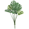 Tallo de planta de filodendro de hoja dividida de Monstera artificial, 24 pulgadas, resistente a los rayos UV (a prueba de exteriores)