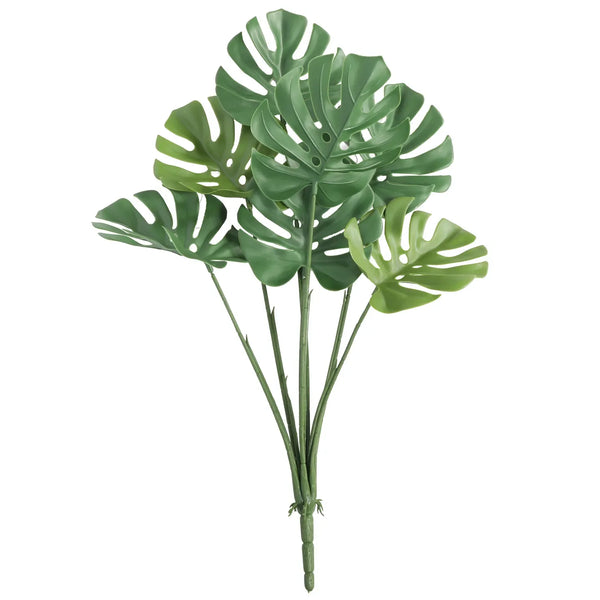 UV-resistant artificial split leaf philodendron stem for lasting indoor and outdoor decor