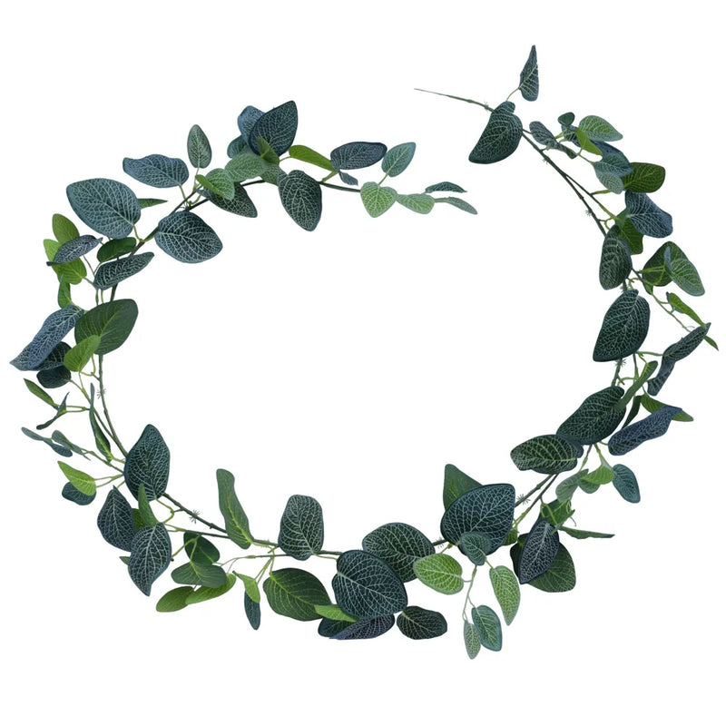 Artificial Veined Ivy Garland – 74.8" (190cm) Lifelike Cascading Greenery (Set of 10)