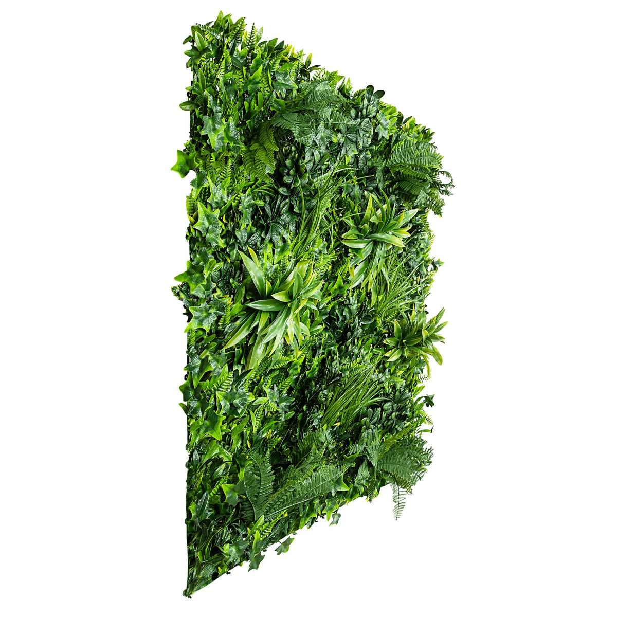 Muro artificial de lujo Green Tropics/pared verde 40 "x 40" 11 pies cuadrados resistente a los rayos UV de grado comercial